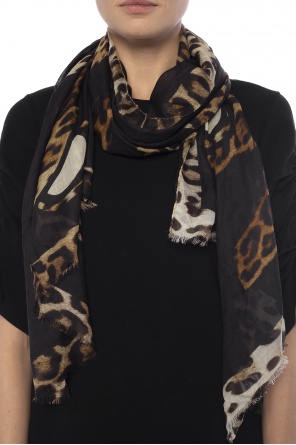 Scarf with logo, zdjęcie 2 Scarf with logo od Moschino